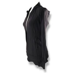 Lululemon Daily Practice Jacket Hooded Full Zipper Thumbhole Zip Pockets Black 6